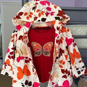Baby Gap Boho Butterfly Jacket and Shirt 18-24 months
